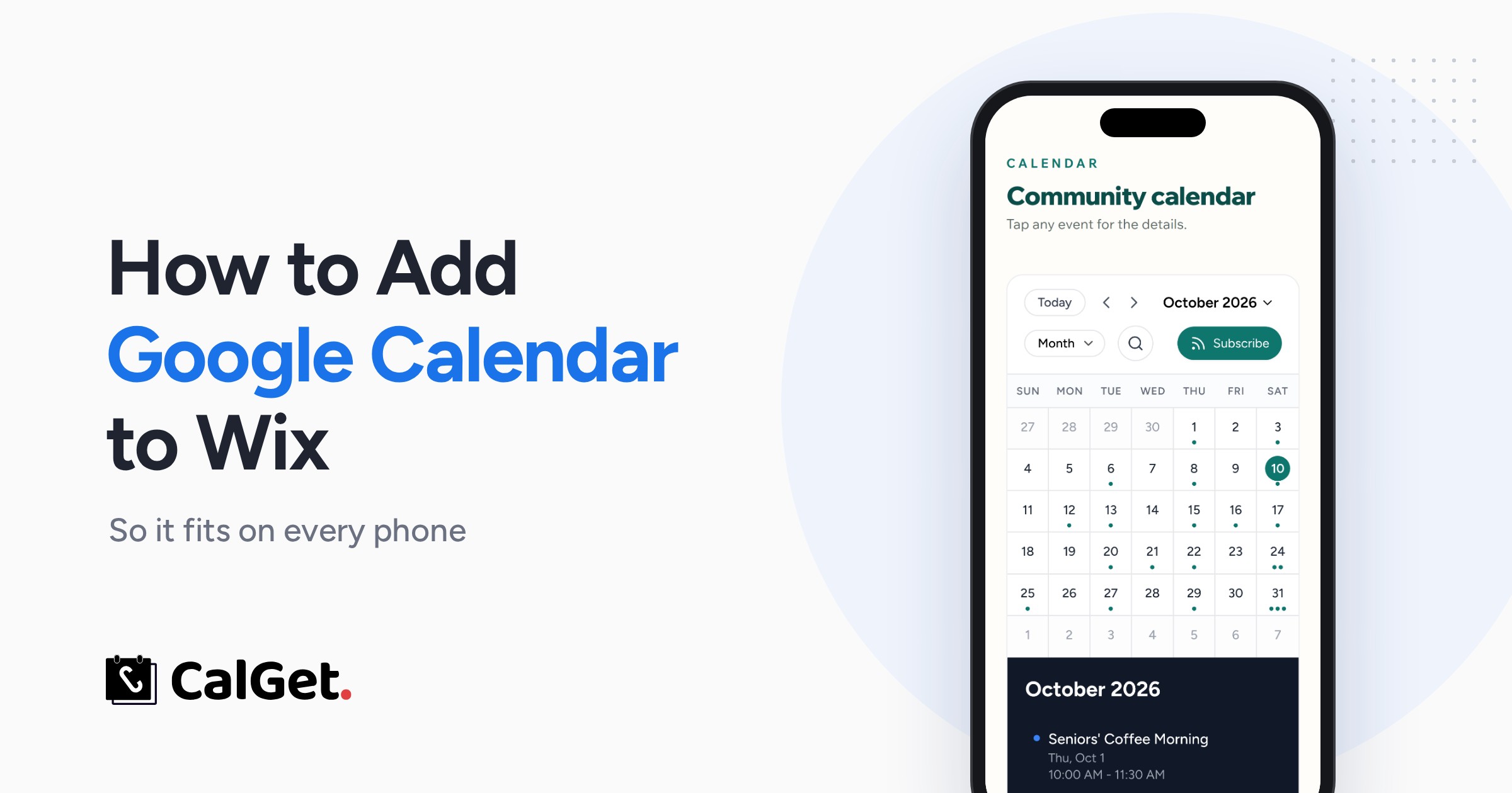 How to Add Google Calendar to Wix (So It Fits on Phones)