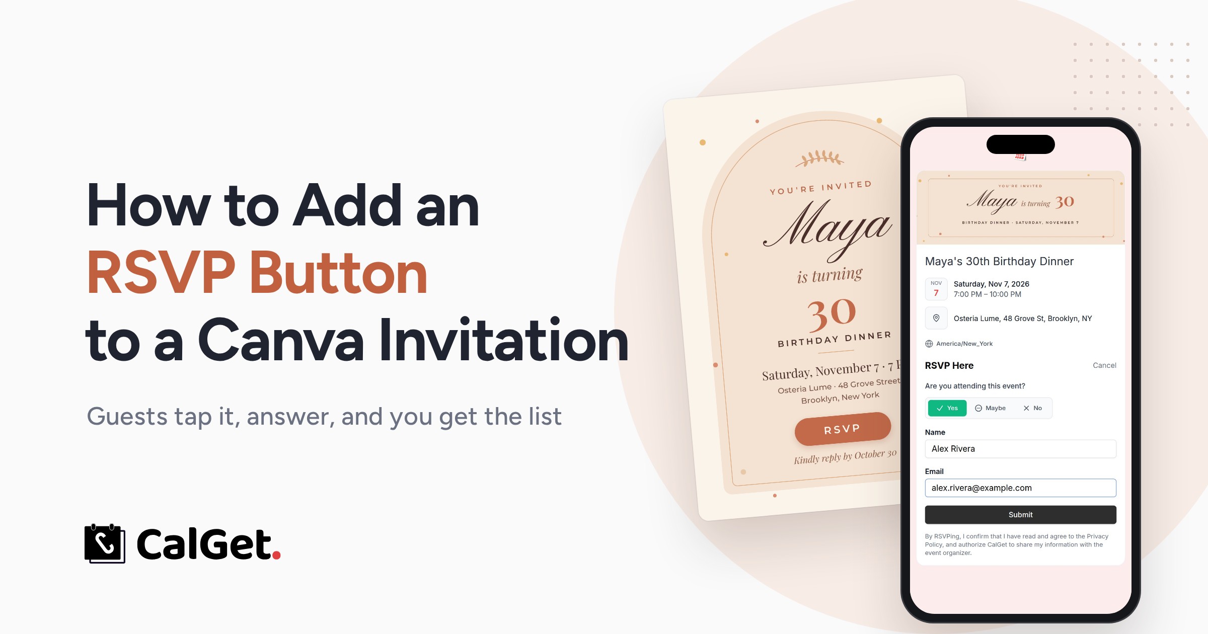 How to Add an RSVP Button to Your Canva Invitation