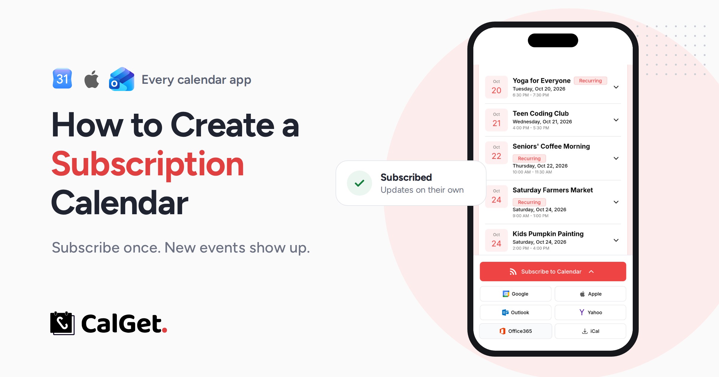 How to Create a Subscription Calendar (Google, Apple, Outlook)