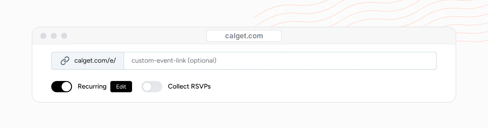The Recurring toggle turned on with an Edit button next to it